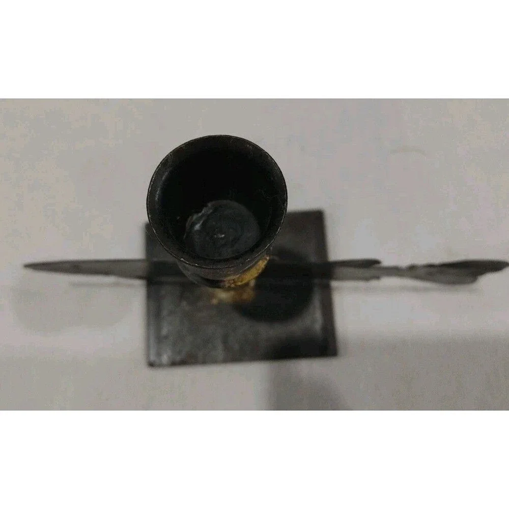 Vintage Metal Fish Candle Holder